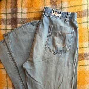 VINTAGE LIGHT WASH FLARE JEANS